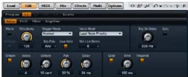 STEINBERG HALion Sonic 1 - Voice page - 1