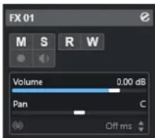 STEINBERG Cubase Elements 13 - Section Paramètres de base des pistes Voie FX - 1