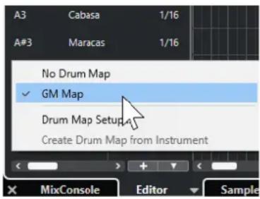 STEINBERG Cubase Elements 13 - Paramètres des Drum Maps - 1
