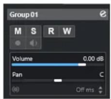 STEINBERG Cubase Elements 13 - Section Paramètres de base des pistes Voie de groupe - 1
