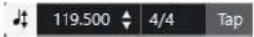 STEINBERG Cubase Elements 13 - - Mode Piste Tempo - 1