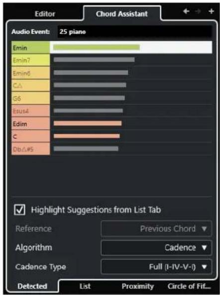 STEINBERG Cubase Elements 13 - Chord Assistant - Détectés - 1