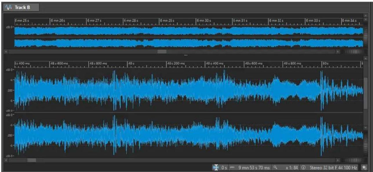 STEINBERG WaveLab Cast 2 - Fenêtre de l'Éditeur audio - 1
