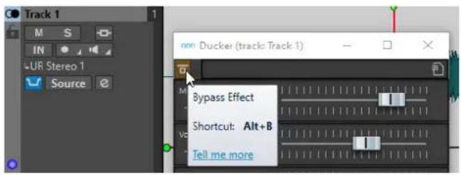 STEINBERG WaveLab Cast 2 - Configuration du ducker pour un effet de ducking sur les pistes - 2
