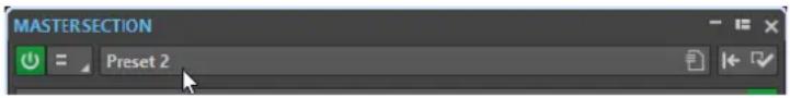 MASTERSECTION Preset 2