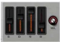 STEINBERG Padshop 1 - エンベロープフェーダーと「VEL」コントロール - 1
