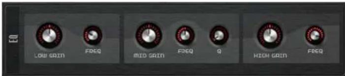 LOW GRAIN FREQ MID GRAIN FREQ Q HIGH GRAIN FREQ