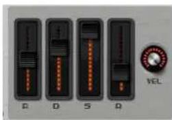 STEINBERG Padshop 1 - Faders de l'enveloppe et commande de vélocité - 1