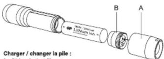Charger / changer la pile :