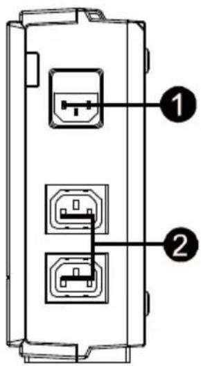 PowerWalker VFD 600 - Rückseitige Ansicht: - 1