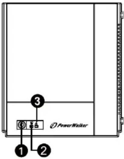 PowerWalker VFD 600 - Framsidan: - 1