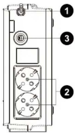 PowerWalker VFD 600 - Framsidan: - 2