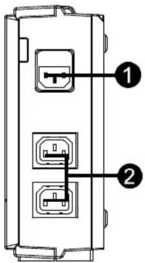 PowerWalker VFD 600 - Baksidan: - 1