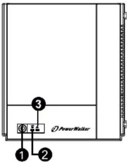 PowerWalker VFD 600 - Vorderseitige Ansicht: - 1