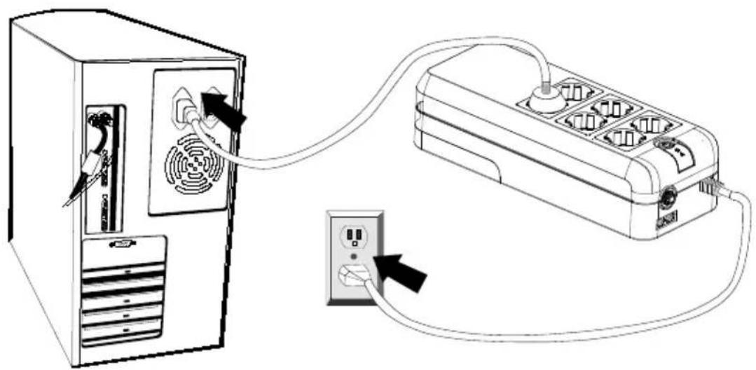 PowerWalker VFD 600 APFC - Ligação ao Computador - 1