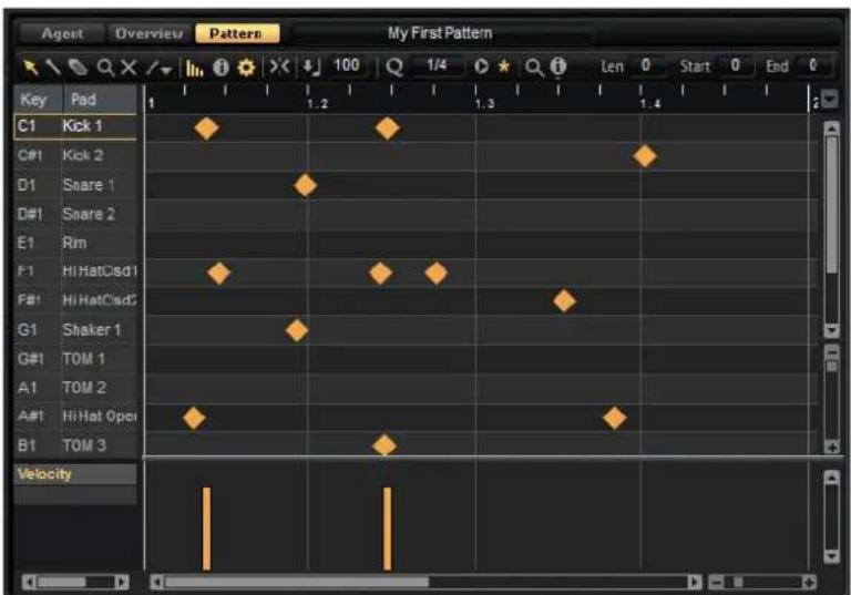 STEINBERG Groove Agent 4 - Pattern-Editor - 1