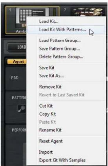 STEINBERG Groove Agent 4 - Kit Context Menu - 1