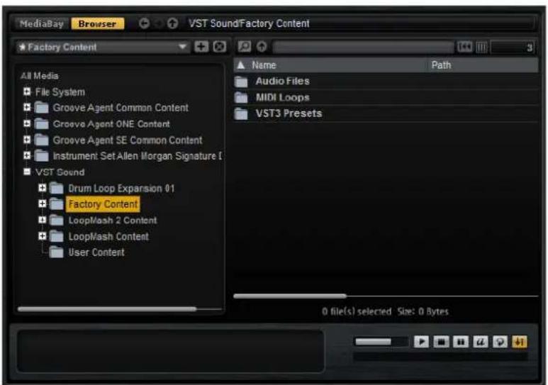 STEINBERG Groove Agent 4 - Chargement de fichiers au moyen de l'explorateur - 1