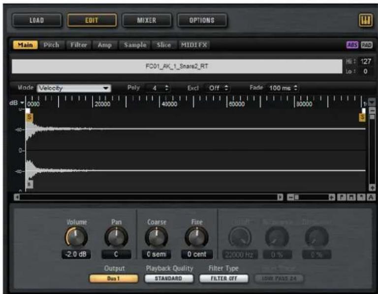 STEINBERG Groove Agent 4 - Sound Editing - 1