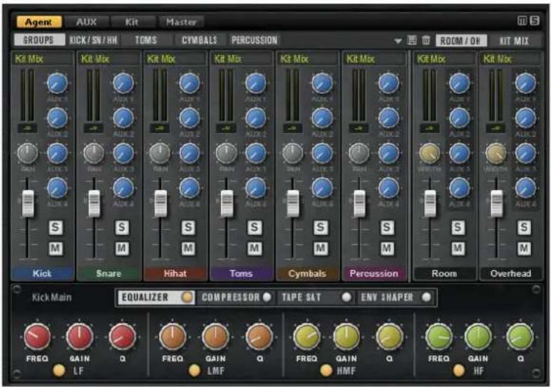 STEINBERG Groove Agent 4 - Présentation de la console de mixage Agent - 1