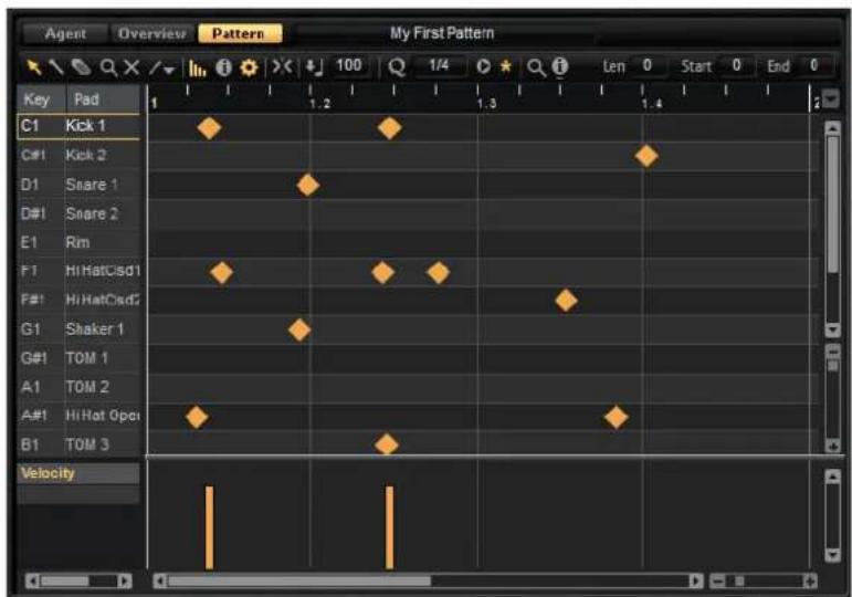STEINBERG Groove Agent 4 - Pattern Editor - 1
