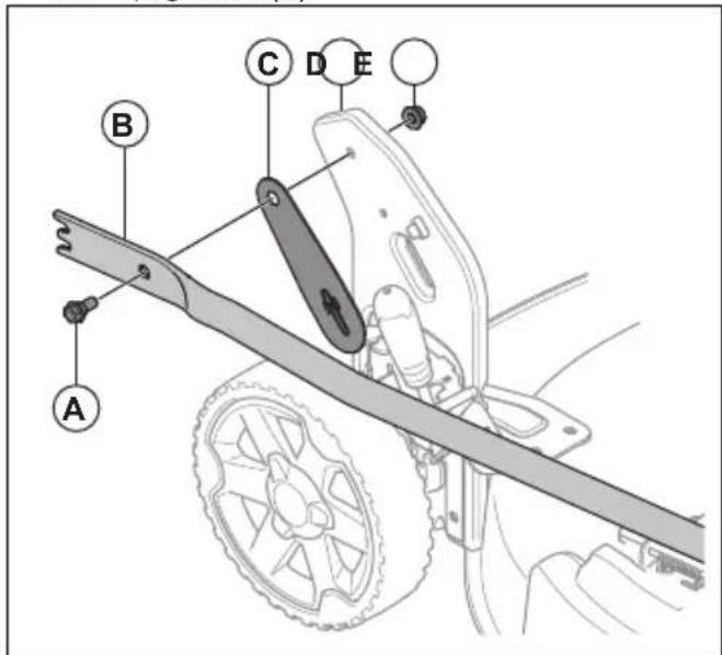 HUSQVARNA LC 251i - Montaggio dell'impugnatura - 3