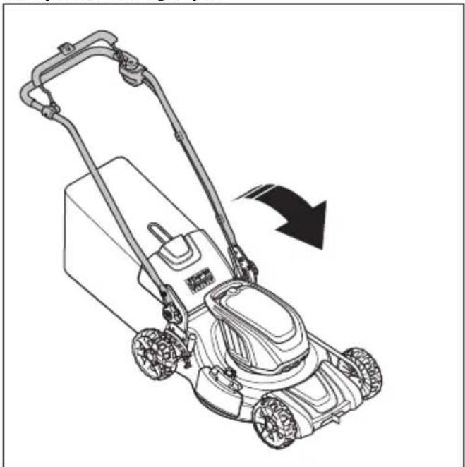 HUSQVARNA LC 251i - A termék szállítási helyzetbe állítása - 2