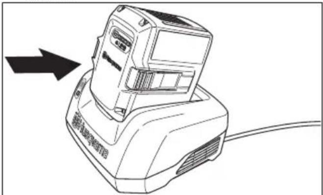 HUSQVARNA LC 251i - Ladda batteriet - 2