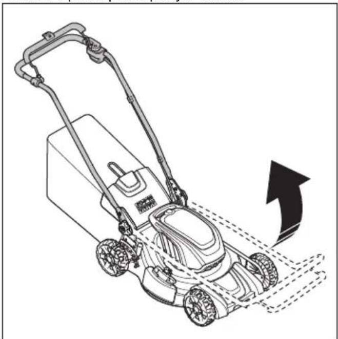 HUSQVARNA LC 251i - Colocar o produto na posição de funcionamento - 1