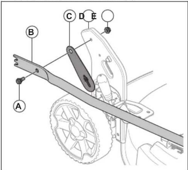 HUSQVARNA LC 251i - Montáž řídítek - 3