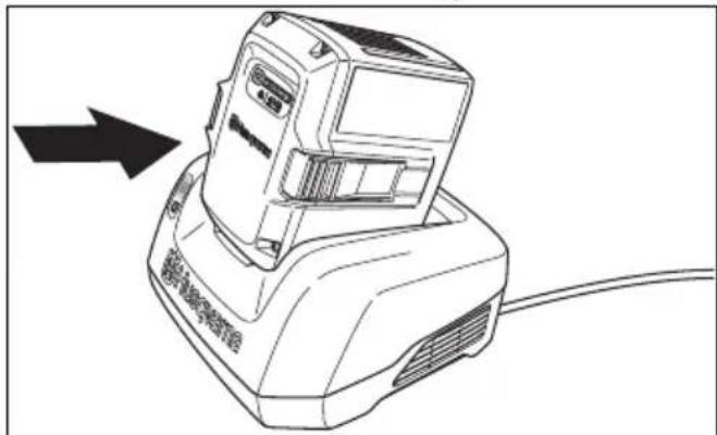 HUSQVARNA LC 251i - Para cargar la batería - 2