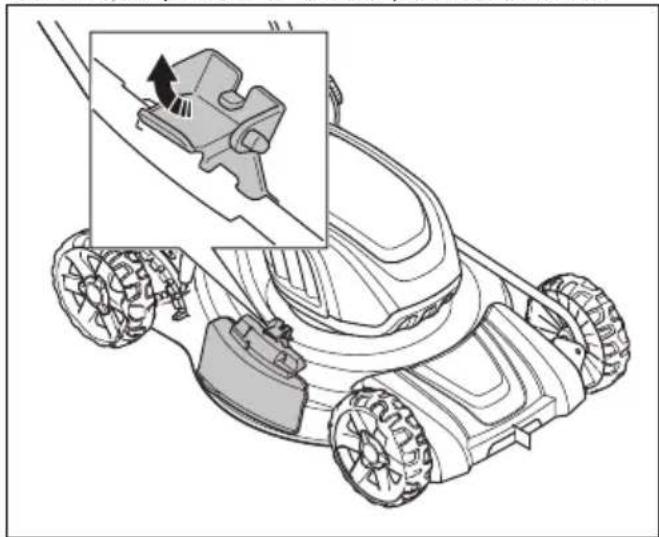 HUSQVARNA LC 251i - Trecerea produsului în modul de descărcare laterală - 1