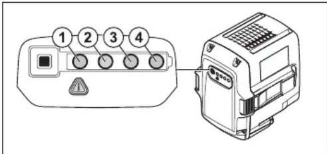 HUSQVARNA LC 251i - Batteristatus - 1