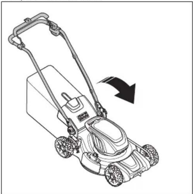 HUSQVARNA LC 251i - Product in de transportstand zetten - 2