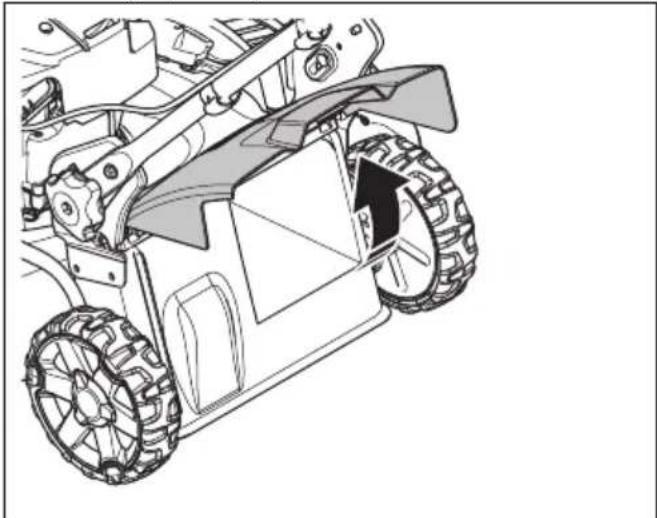 HUSQVARNA LC 251i - Unieść tylną osłone. - 1