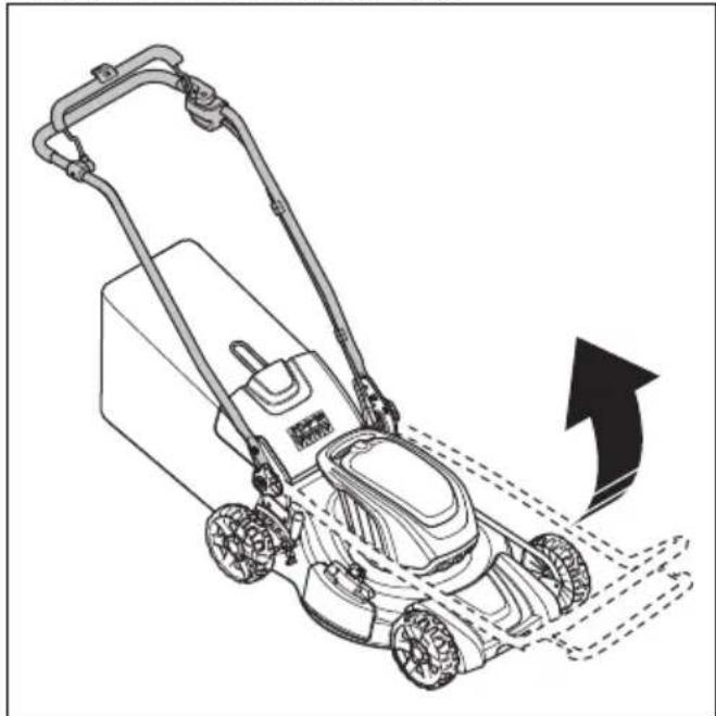 HUSQVARNA LC 251i - So bringen Sie das Gerät in die Betriebsposition - 1