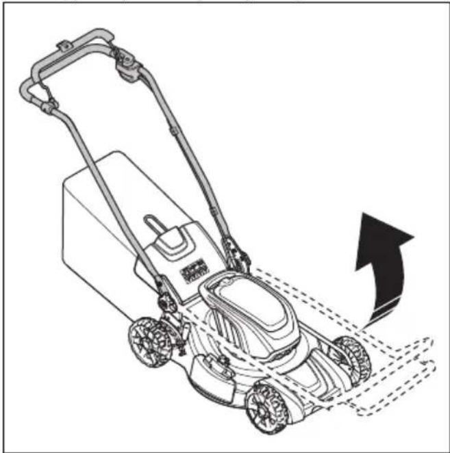 HUSQVARNA LC 251i - Nastavitev kosilnice v delovni položaj - 1