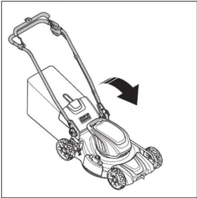 HUSQVARNA LC 251i - Gaminio nustatymas i gabenimo padėtį - 2