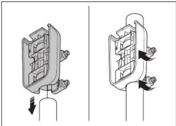 HUSQVARNA EPOS RS1 - To install the bracket on a wall - 4