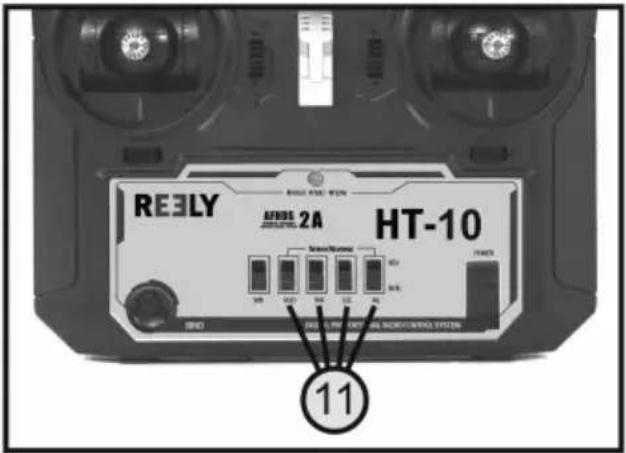 Reely HT-10 - Commutation des sens de marche des servos - 1