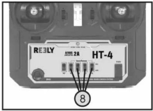 Reely HT-4 - Inversion du sens de marche des servos - 1