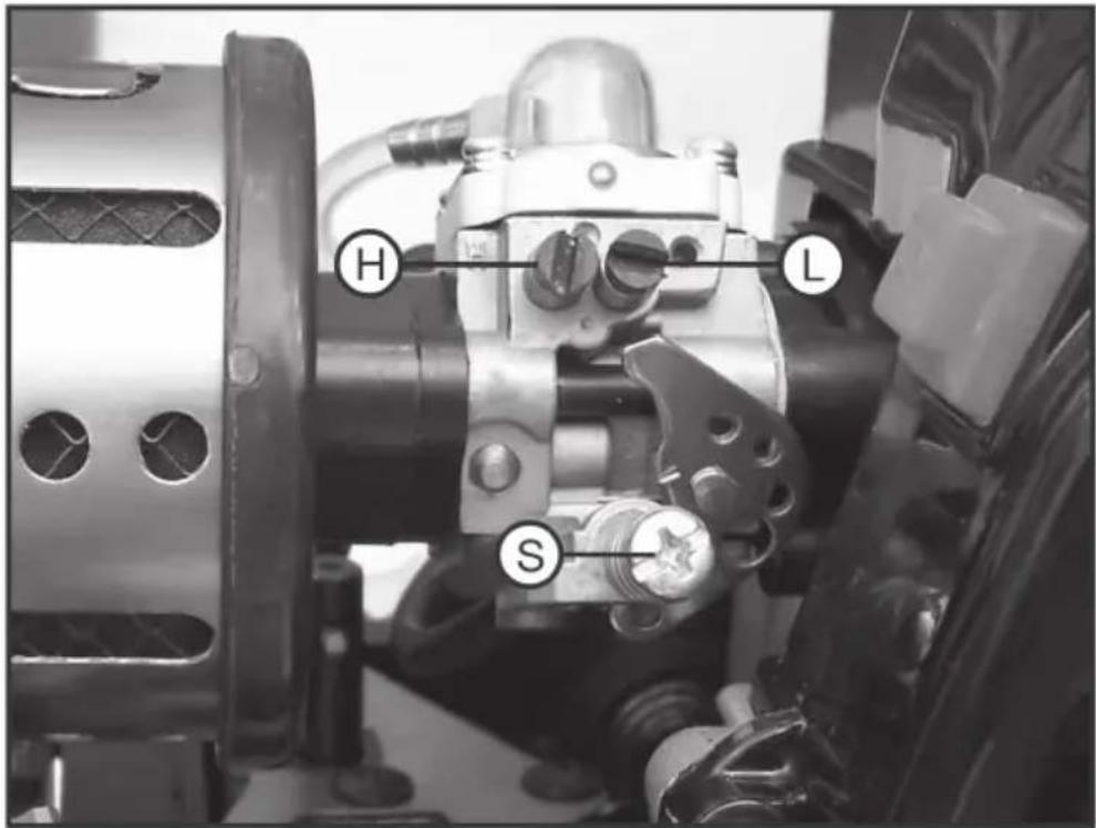 Reely Carbon Fighter III - a) General Setting of the Carburettor - 1