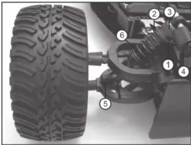 Reely Carbon Fighter III - c) Adjusting the Steering Geometry - 2