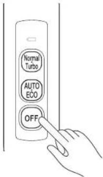 WOOZOO SCD-130P - Press the OFF button to stop operating the cleaner when cleaning is complete - 1