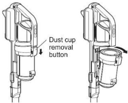 WOOZOO SCD-130P - Remove the dust cup - 1
