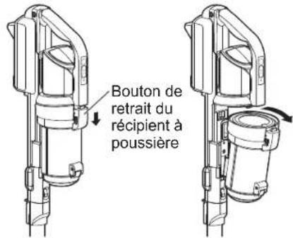 WOOZOO SCD-130P - Retirez le récipient à poussière du corps principal de l'appareil - 1