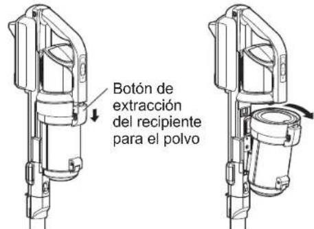 WOOZOO SCD-130P - Retire el recipiente para el polvo del cuerpo principal del aparato - 1