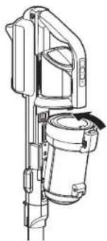 WOOZOO SCD-130P - Attach the dust cup to the main unit - 2