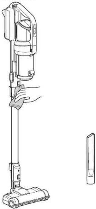 WOOZOO SCD-130P - Main unit, exterior of the floor head and the thin nozzle - 1