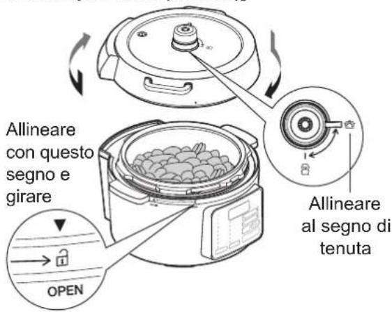 WOOZOO PC-MA3 - Collocare la pentola interna al suo posto e chiudere il coperchio - 1